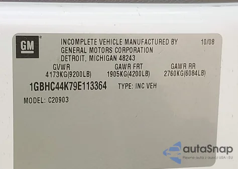 2009 Chevrolet Silverado C2500 Heavy Duty из США, поврежденный, VIN 1GBHC44K79E113364